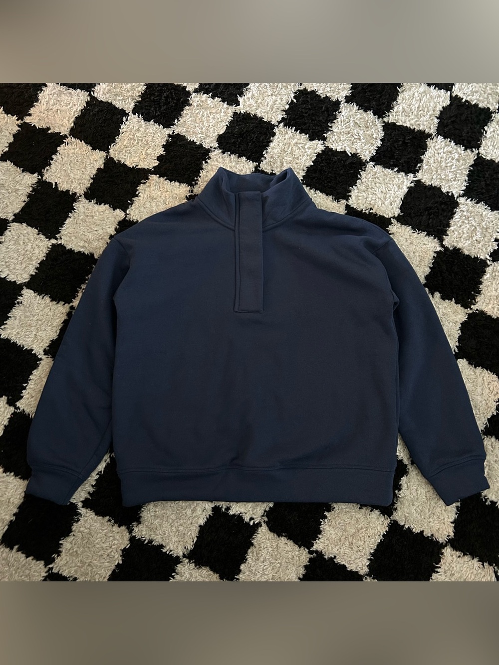 Joe Fresh Active Quarter Zip Pullover Sweatshirt – Navy Blue – Women’s Small